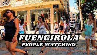 People Watching in Fuengirola August 2024 Malaga Costa Del Sol Andalusia Spain