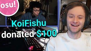 Donating To Small osu Streamers If They FC