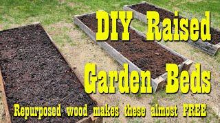 DIY Garden Beds  Almost FREE with Scrap Wood