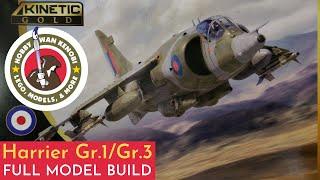 Plastic Scale Model Build - Kinetic Gr. 1 Harrier 148 - FULL BUILD VIDEO