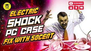 How to fix electric shock issues from pc case  Solution for electric shock for $0.50 #pcproblems