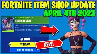 *NEW* FESTIVAL LACE SKIN FORTNITE ITEM SHOP APRIL 4TH 2023