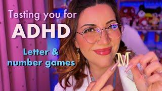 ASMR ••• Testing you for ADHD interactive