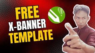 X BANNER  free template