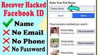 How to Recover Hacked Facebook Account 2023  facebook hacked recovery 2023 without email and phone
