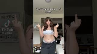 I love myself as a bbw  I dont want to lose weight #short #tiktok #fyp #bbw #bodypositive