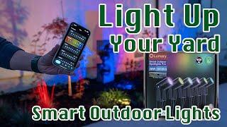 Lumary Smart Outdoor Spotlights Pro  Colorful Dancing Landscape Lights