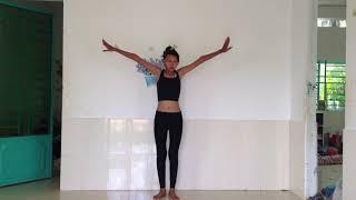 Young girl yoga challenge