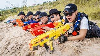 LTT Game Nerf War  Captain Warriors SEAL X Nerf Guns Fight Inhuman Group Secret Agent