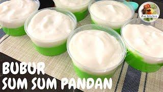 #57 Bubur Sum Sum Pandan  Rice Flour Coconut Milk Dessert with Pandans Flavour  Malaysian Food