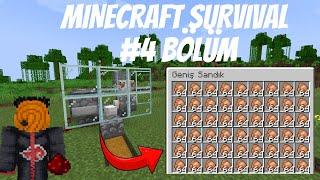 SINIRSIZ TAVUK FARMI-MINECRAFT SURVIVAL#4.BÖLÜM