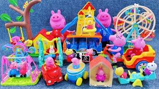 12 Minutes Satisfying with Unboxing Cute Peppa Pig Amusement Park Toys Collection ASMR  Review Toys