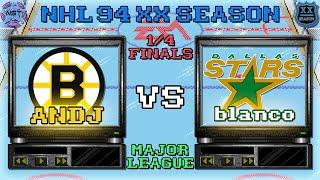 NST. NHL 94 ONLINE. SEASON 20. Stanley Cup Playoffs. 14 Finals. ANDJ BOS vs. blanco DAL