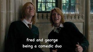 fred and george being a comedic duo