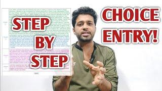 How to do KCET choice entry 2024?  KCET choice entry process