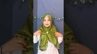 Tutorial hijab segi empat menutup dada#subscribe #style #hijab #tutorialhijabsegiempat