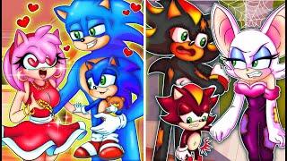 Rich Family SONIC VS Poor Family SHADOW  - Which Family is Happier? - Sonic The Hedgehog 3 Animation