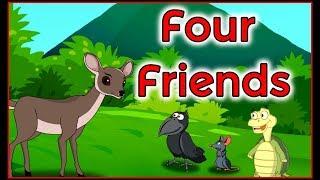 Four Friends  English Cartoon  Panchatantra Moral Stories for Kids  Maha Cartoon TV English