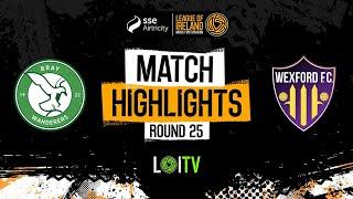 SSE Airtricity Mens First Division Round 25  Bray Wanderers 3-1 Wexford  Highlights