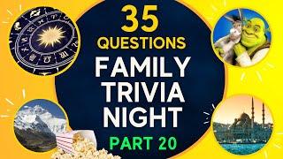 FAMILY TRIVIA NIGHT  35 Family Trivia Questions #20  Whose The Smartest Family Member?