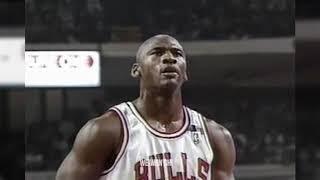 Michael Jordan Huge Block On Reggie Miller to Save the Game Pippen Fight 1992.04.11