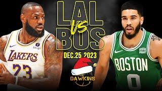 Los Angeles Lakers vs Boston Celtics Full Game Highlights  NBA Christmas 2023  FreeDawkins