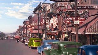 Detroit Michigan 1930s in color 60fps Remastered wsound design added