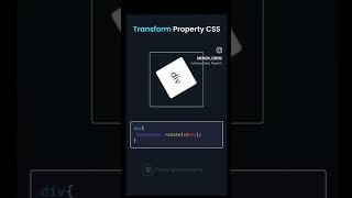 CSS Tips & Tricks  Transform property CSS #coding #learningcoding #codingskills