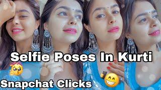 Selfie Poses In Kurti  Selfie Pose For Girls  DP or Profile Picture  Santoshi Megharaj