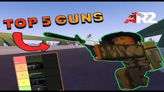 TOP 5 GUNS in Apocalypse Rising 2 - Roblox