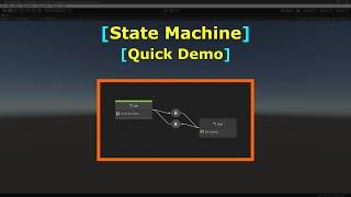 State Machine Quick Demo  Spinning a cube  Cube rotation  Visual Scripting  Unity Game Engine