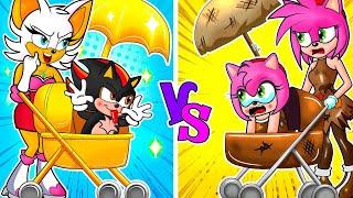 Poor Amy Vs Rich Rouge Family - Sonic Love Amy Mommy - Sonic the Hedgehog 2 Animation