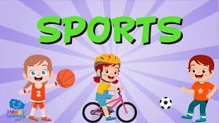 Vocabulario de los deportes  Vídeos Educativos para Niños Aprende inglés