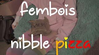 two fembois nibble pizza MRe 3