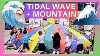 Tidal Wave  & Mountain   Parachute Activities for PE Class 