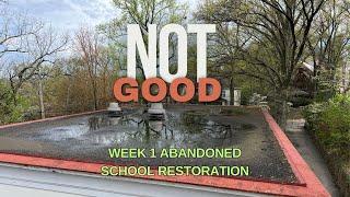 How bad can it really be? Damage control. Abandoned School Renovation Episode 3.