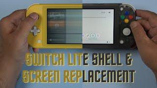 Switch Lite shell and LCD Screen replacement