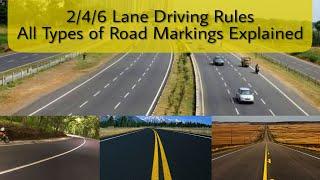 246 Lane Highway Rules  Everything about Different Road Markings  DrivingHub