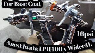 Iwata LPH400 LVX v Wider4L J2 For Base Coat Low Pressure Spray Guns