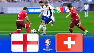 ENGLAND vs SWITZERLAND  QUARTER FINAL UEFA EURO 2024 GERMANY  Football Gameplay