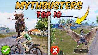 Top 10 MythBusters PUBG Mobile & BGMI T-Rex Dino-Ground Tips & Tricks Update 2.6 Myths #24