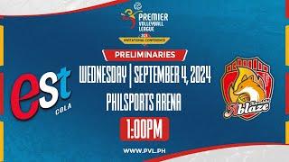 EST COLA VS KURASHIKI  PVL INVITATIONAL CONFERENCE  1PM  SEPTEMBER 4 2024  PHILSPORTS ARENA