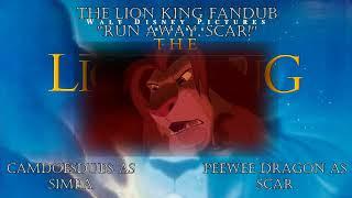 The Lion King fandub - Run Away Scar Collab with Peewee Dragon