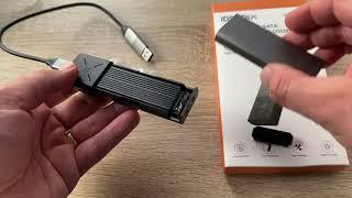 iDsonix M.2 NVMe SATA SSD Gehäuse AdapterWerkzeugfreiAluminium SSD zu USB Unboxing & Anleitung