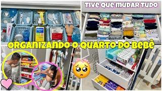 ORGANIZEI O GUARDA ROUPA DO QUARTO DO BEBÊ NÃO GOSTEI DE COMO FICOUTIVE QUE MUDAR TUDOFICOU LINDO