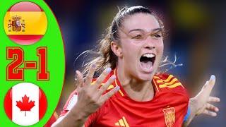 Spain vs Canada Highlights  FIFA U-20 Womens World Cup Colombia 2024