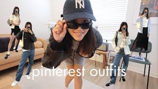 Recreating Pinterest Outfits with basics only  easy & effortless outfit ideas for summer to fall