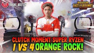 SUPER MATCH PMWL SUPER RYZEN CLUTCH ORANGE ROCK 1 VS 4 INSANE FIGHT