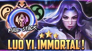 LUO YI IMMORTAL FULL STACK BERULAH ️ COMBO OP MAGIC CHESS TERBARU