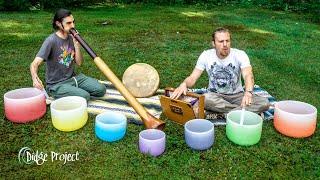 Crystal Singing Bowl Sound Journey with Didgeridoo Shamanic Drum & Shruti Box - Didge Project